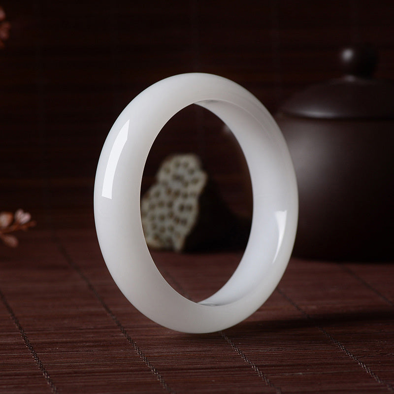 【玉鐲】新疆白玉-崑崙山金絲玉(圓鐲、福鐲)