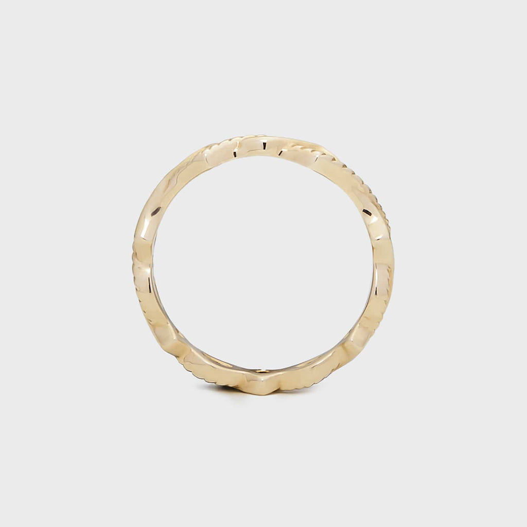 【輕奢】東京微風-14K金+925純銀不規則鏤空戒指