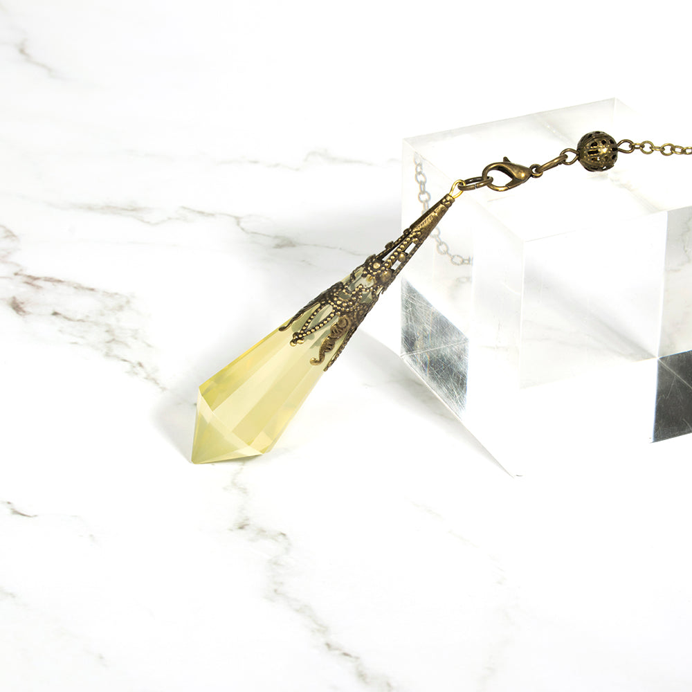 靈擺問事【水晶占卜靈擺】黃水晶靈擺