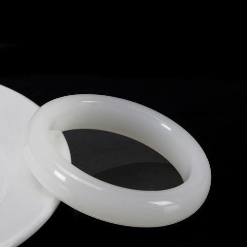 【玉鐲】新疆白玉-崑崙山金絲玉(圓鐲、福鐲)