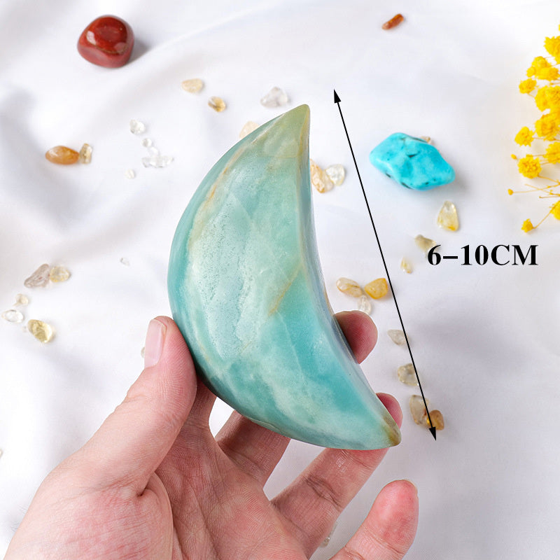 【礦藏】原礦月亮天河石/隨身攜帶手把件(附絨布袋)