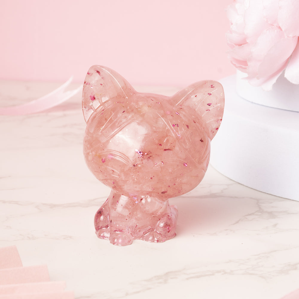 許願萌寵【晶石能量萌寵】粉水晶萌寵