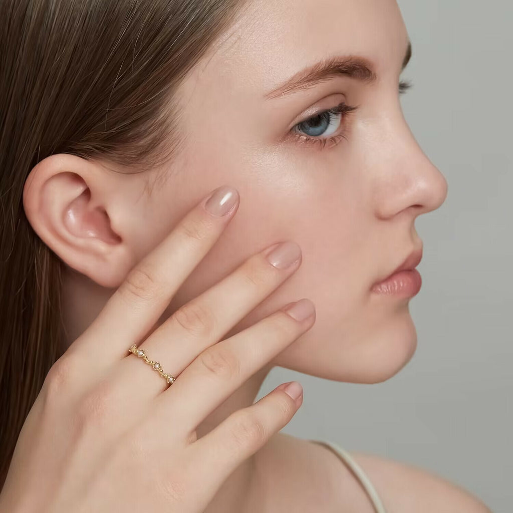 【輕奢】旖旎珍珠-S925銀+14K金不規則珍珠戒指