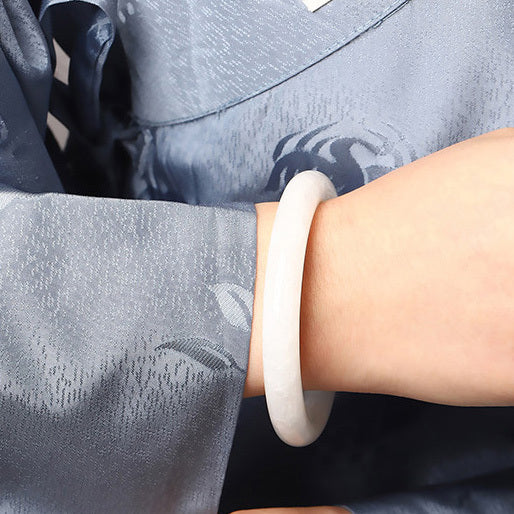 【玉鐲】天然和田玉(圓鐲/福鐲)