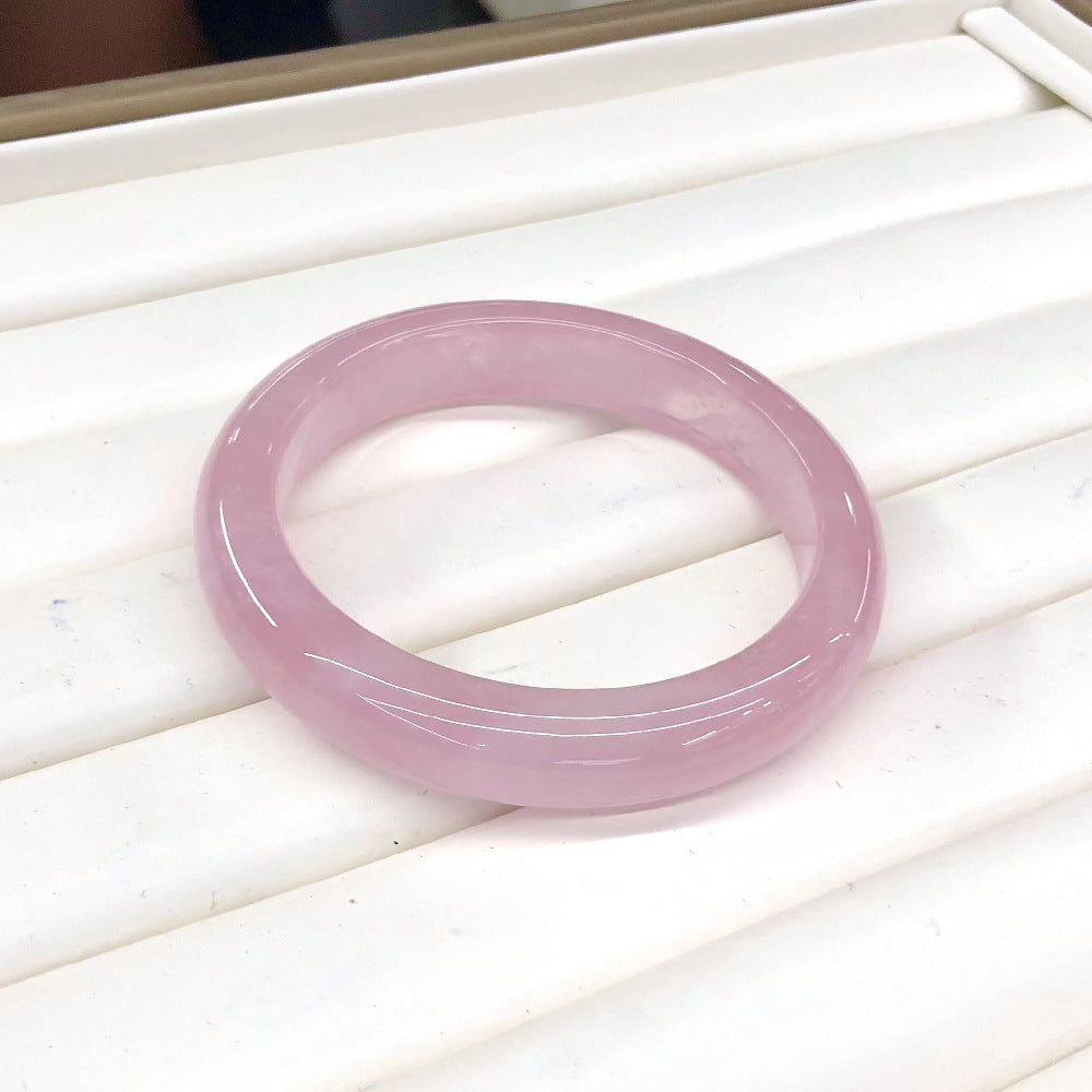 【玉鐲】天然馬達加斯加粉水晶手鐲