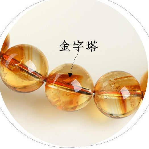 【無瑕】天然黃水晶金字塔