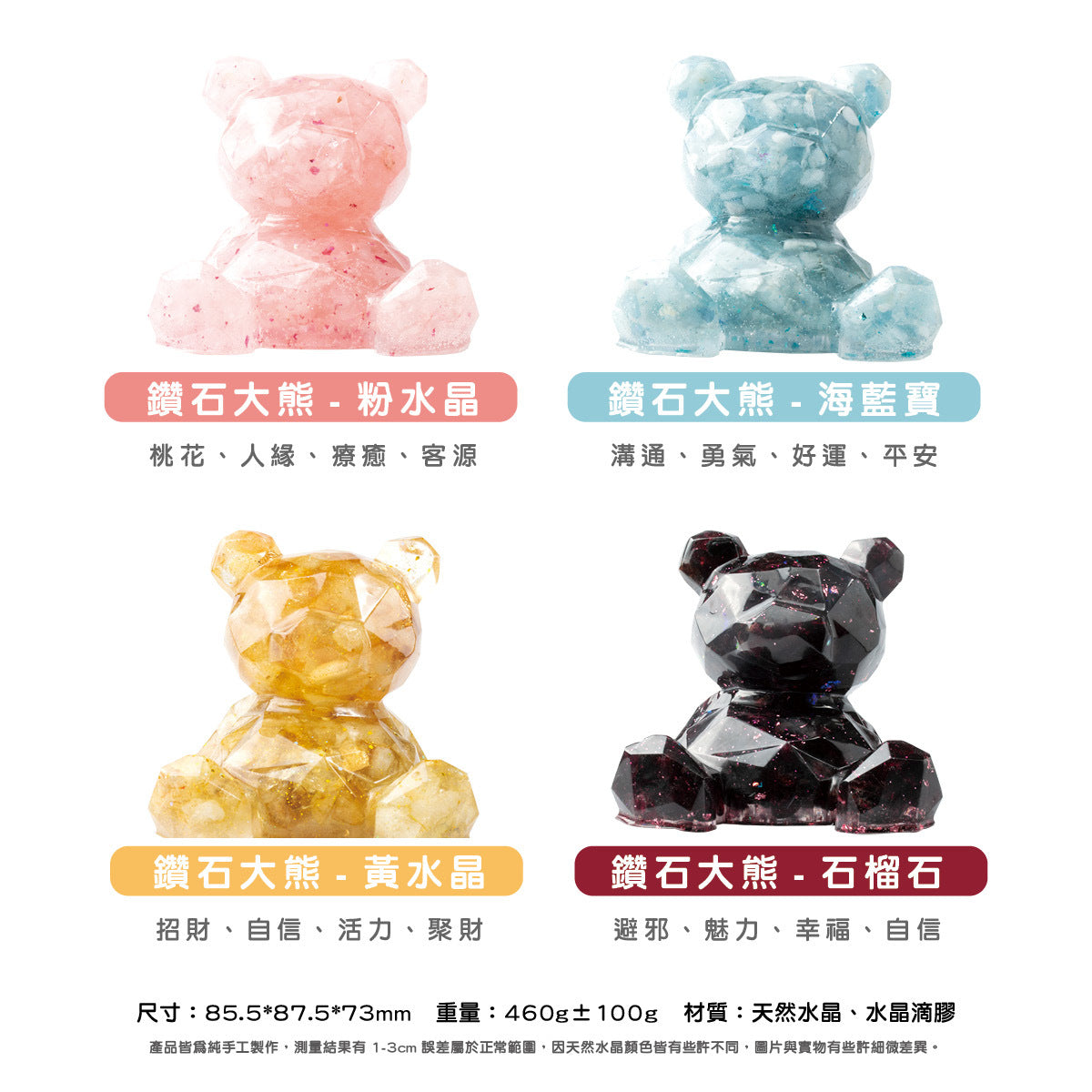 許願萌寵【晶石能量萌寵】鑽石大熊