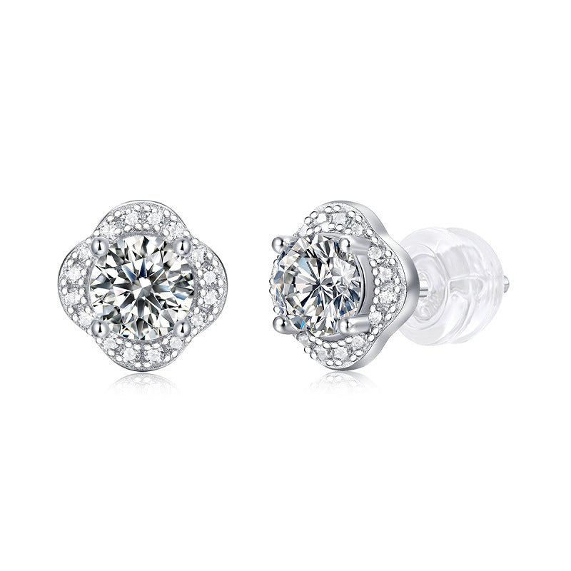 【星辰】年華-莫桑石耳環(0.5ct)