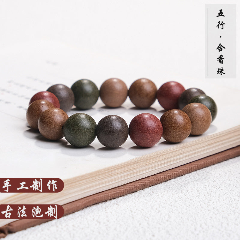 【中藥合香珠】五行能量天然合香手串/手持
