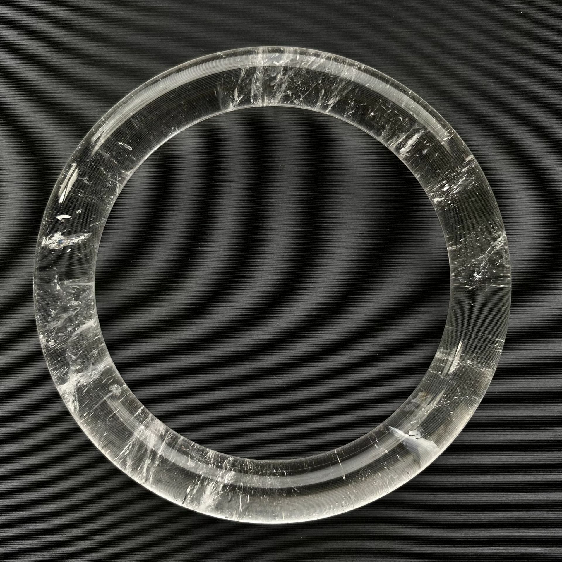 【玉鐲】天然巴西白水晶手鐲(通透、半通透、不通透)