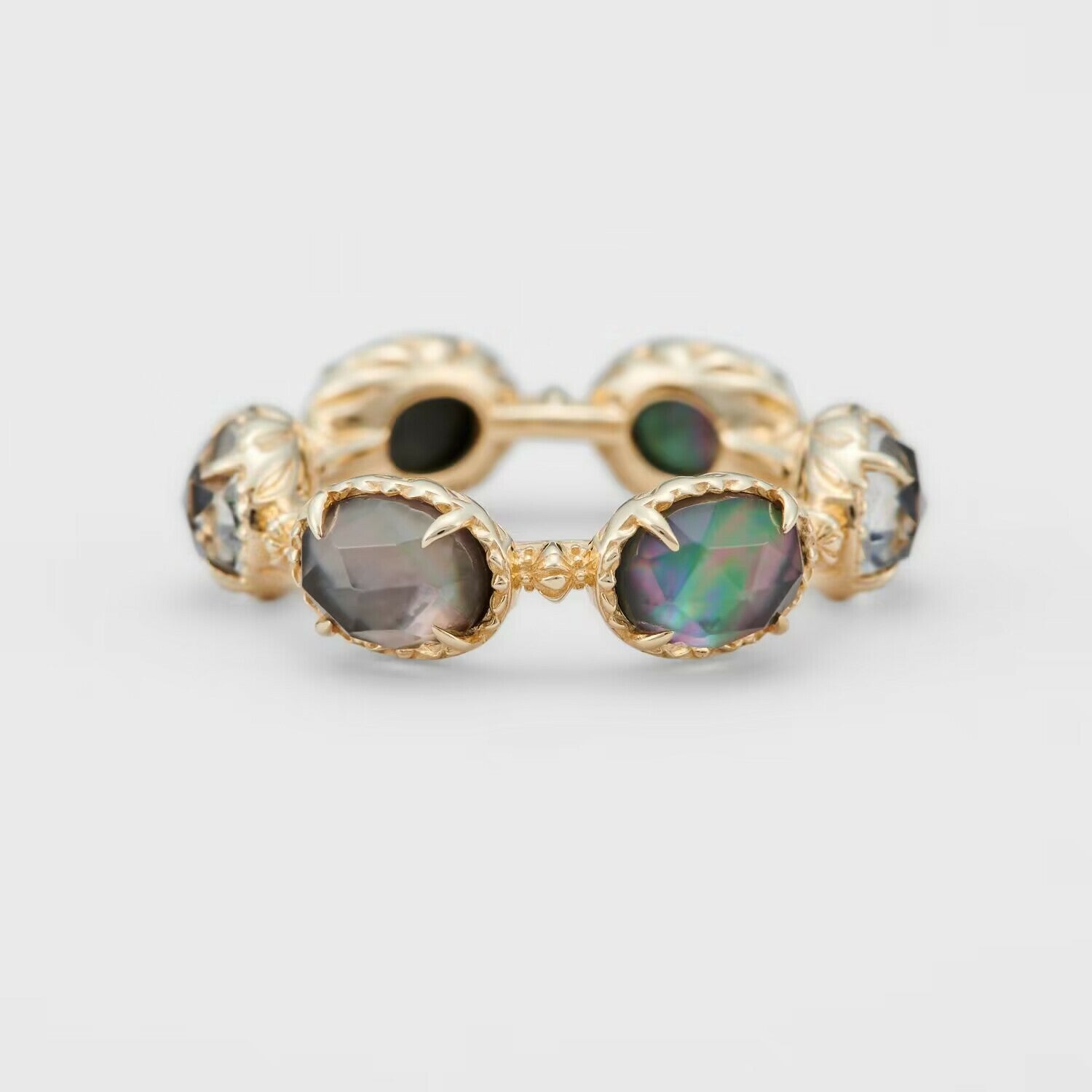 【輕奢】華麗圈舞-14K金+925純銀、鮑魚貝