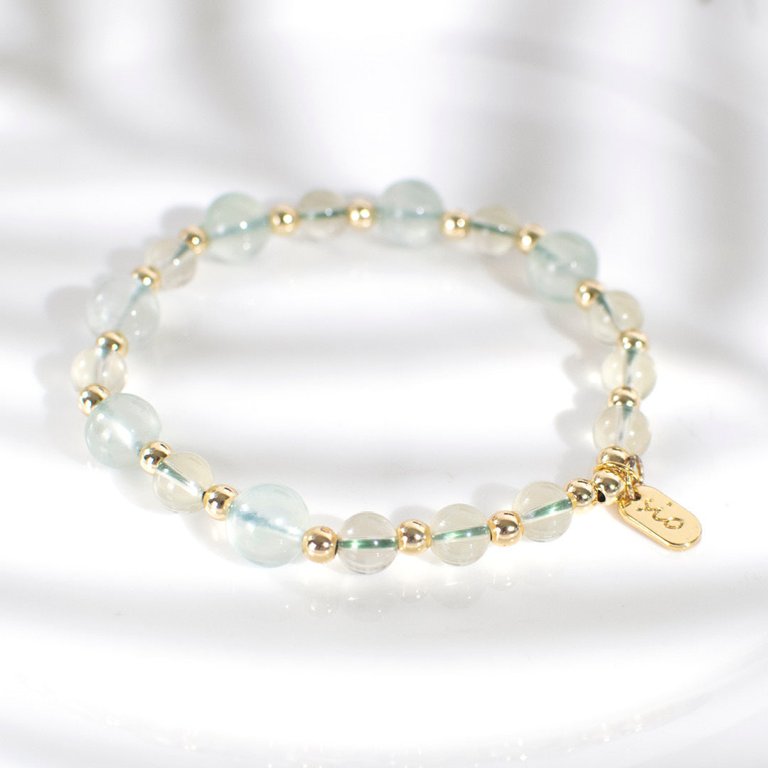 能量手鍊【萊姆】黃水晶葡萄石手鍊