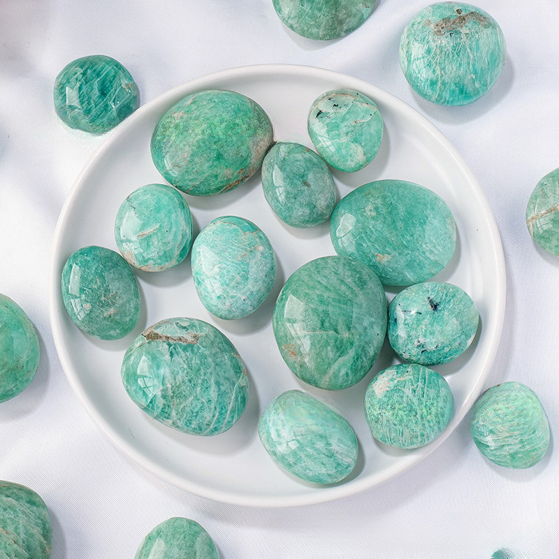 【礦藏】原礦天河石/隨身攜帶手把件(附絨布袋)