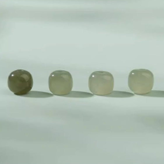【長相思】天然和田玉輪迴結手工編織手繩水晶手鍊/水晶手串