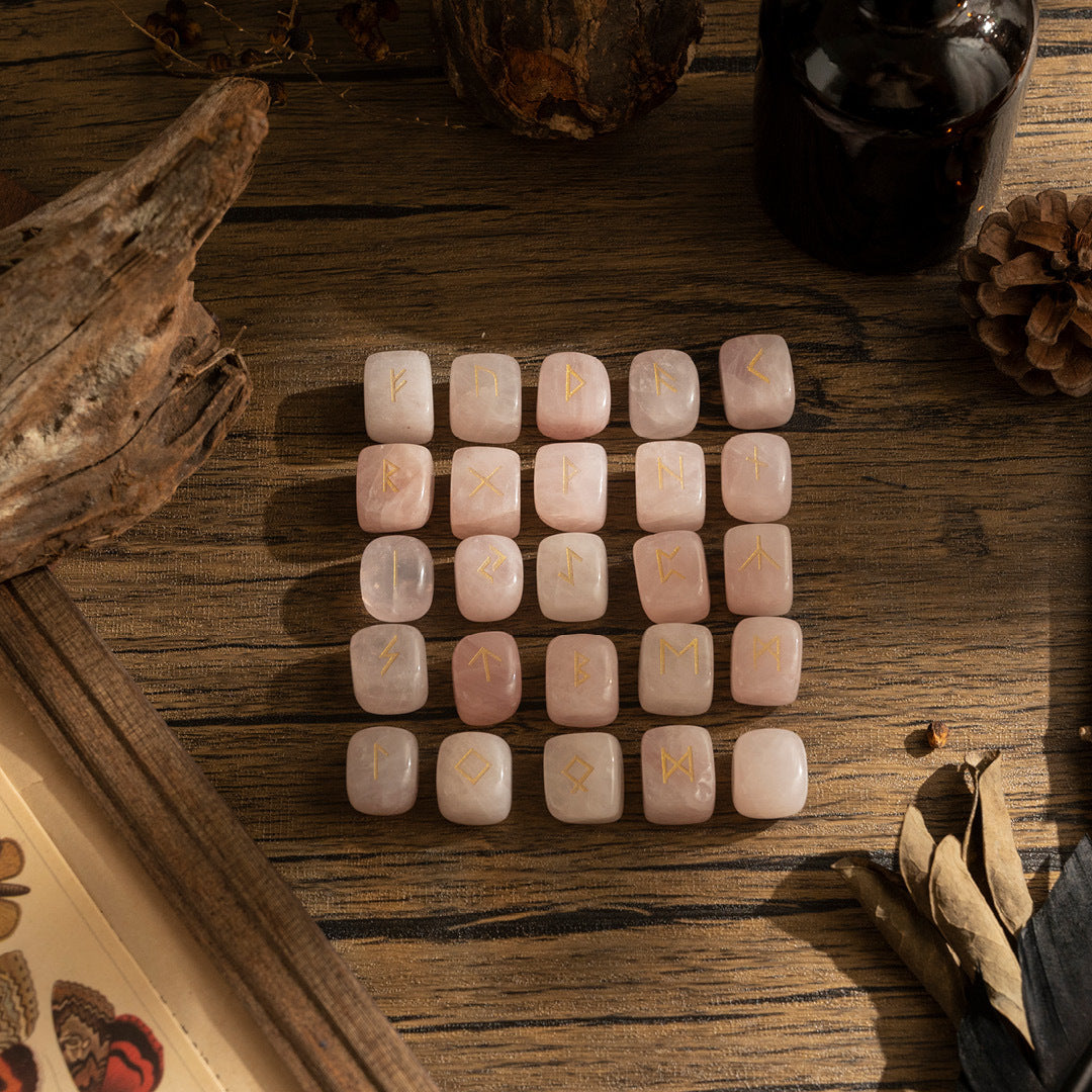 【盧恩符文】水晶盧恩占卜符石(共六款可選)