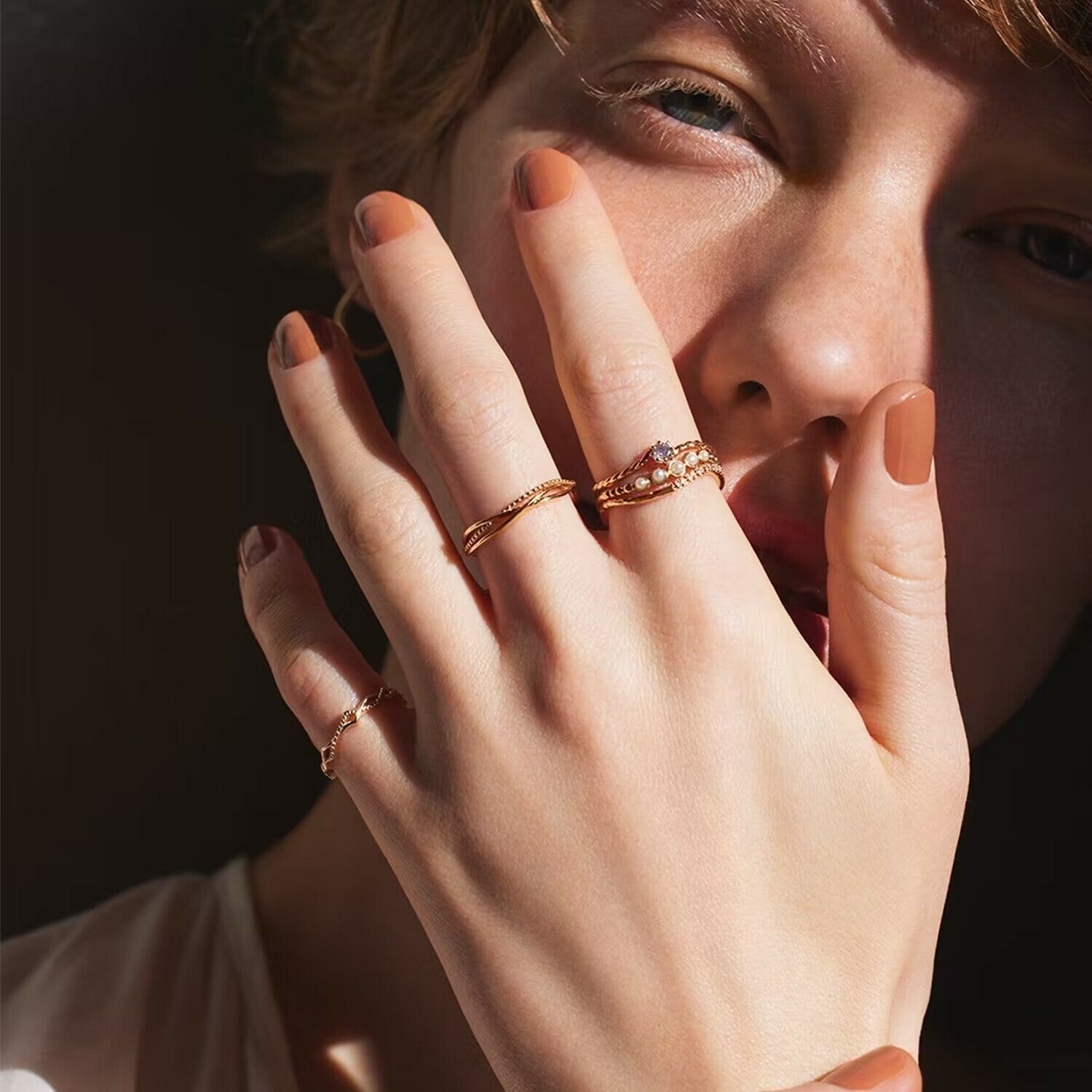 【輕奢】曲線的詩-14K金+925純銀珍珠