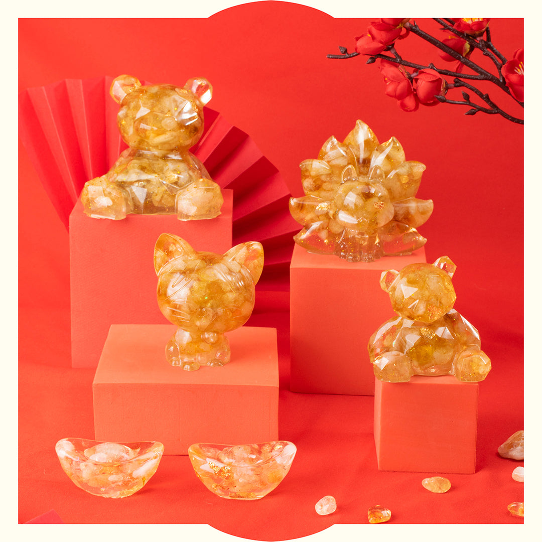 許願萌寵【晶石能量萌寵】黃水晶萌寵