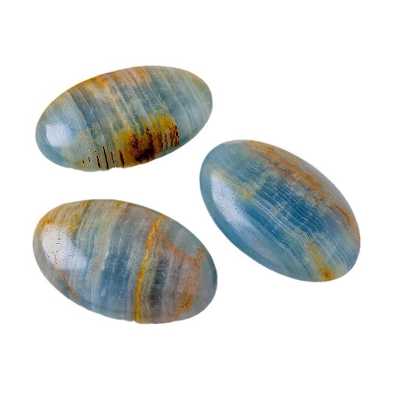 【礦藏】原礦藍安利士/隨身攜帶手把件(附絨布袋)