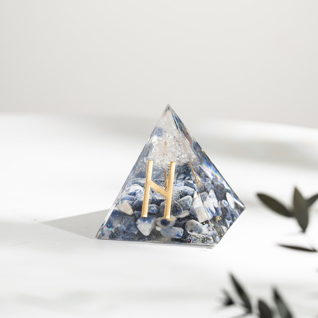 【能量金字塔】盧恩文奧根水晶能量金字塔(十二款可選)