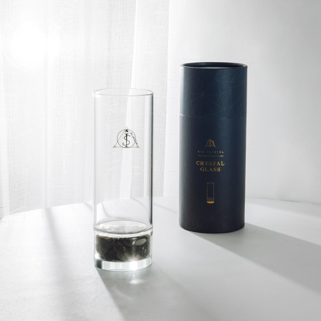 【祈願能量水晶杯】避邪水杯-茶水晶轉運水杯