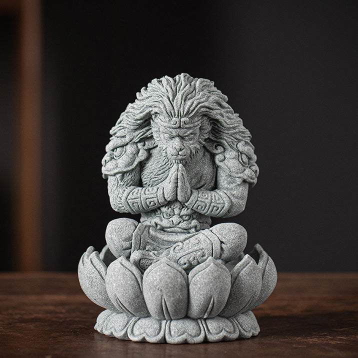 【國潮】青砂石-鬥戰勝佛/天命人/孫悟空/臥龍鳳雛/大日蓮花底座