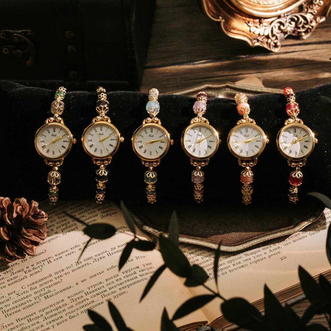 【時光】水晶腕帶手錶-共六款可選