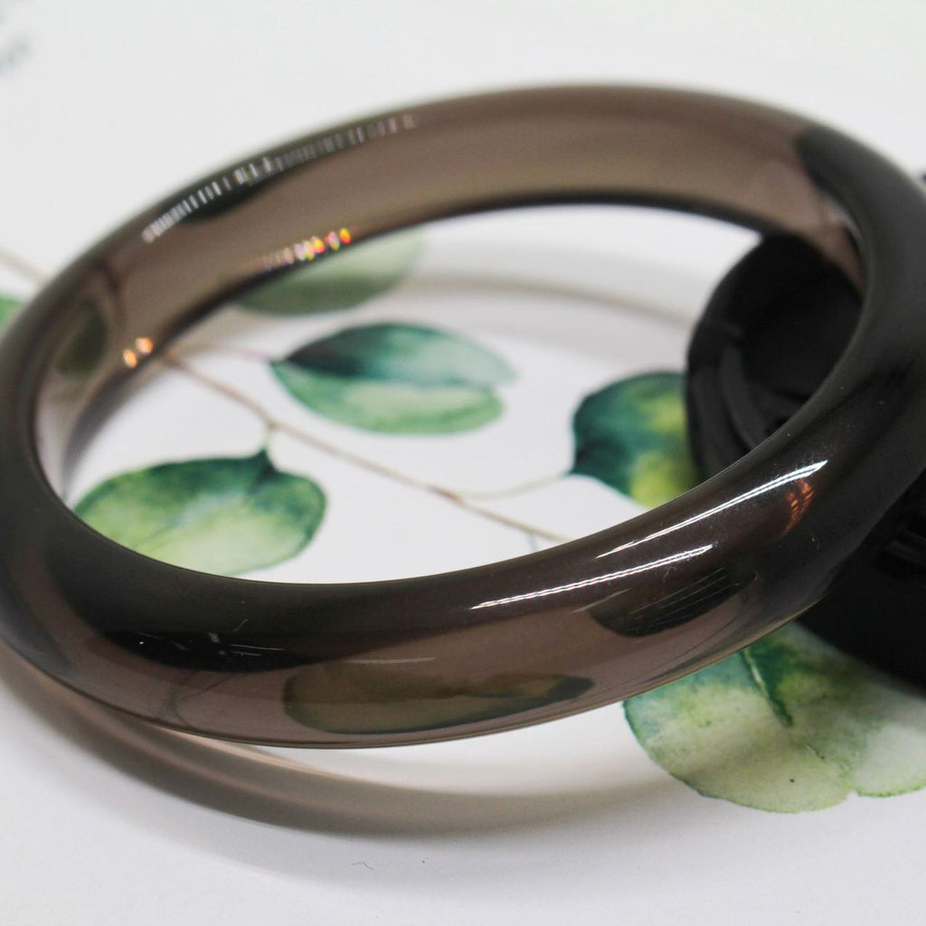 【玉鐲】天然冰種黑曜石手鐲