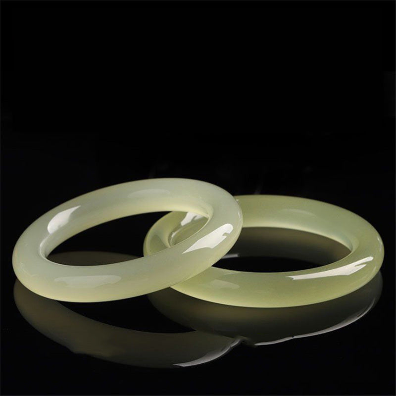 【玉鐲】冰種蠶絲玉鐲