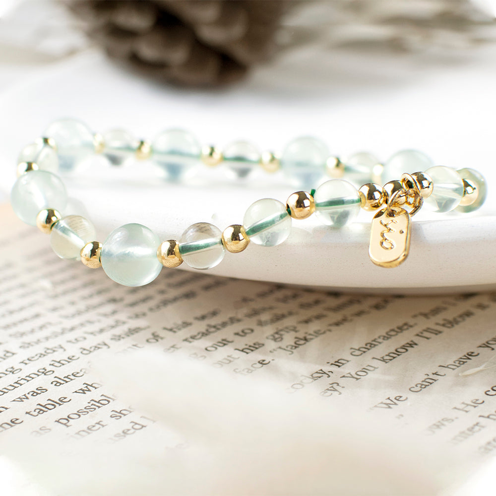 能量手鍊【萊姆】黃水晶葡萄石手鍊