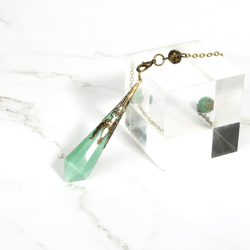 靈擺問事【水晶占卜靈擺】綠東陵靈擺