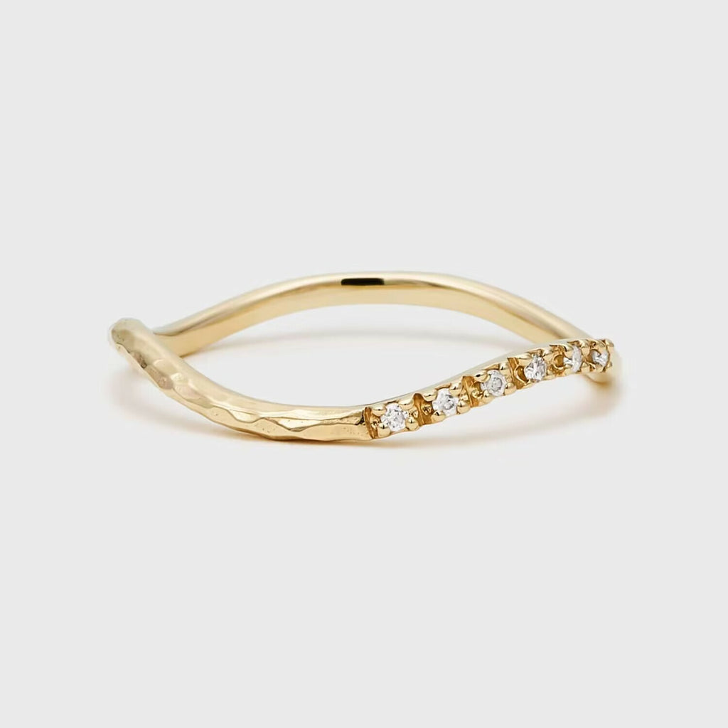 【輕奢】曲線的詩-14K金+925純銀白鋯石