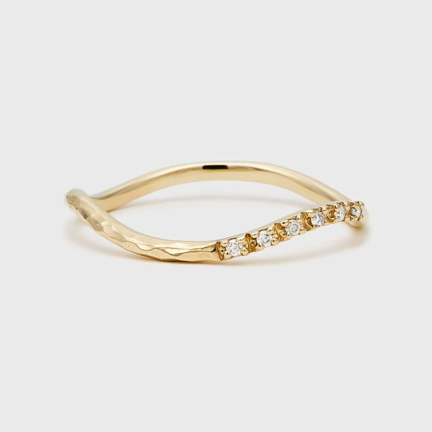 【輕奢】曲線的詩-14K金+925純銀白鋯石