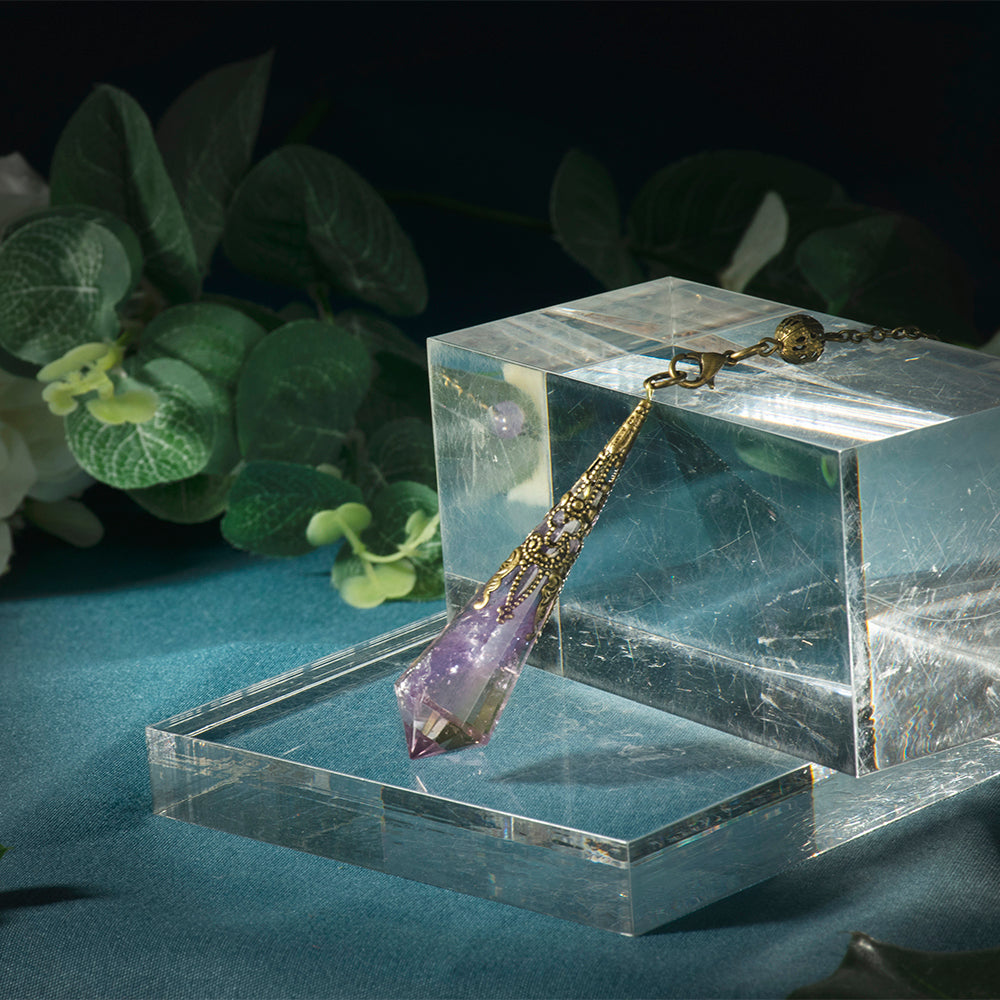 靈擺問事【水晶占卜靈擺】紫黃晶靈擺