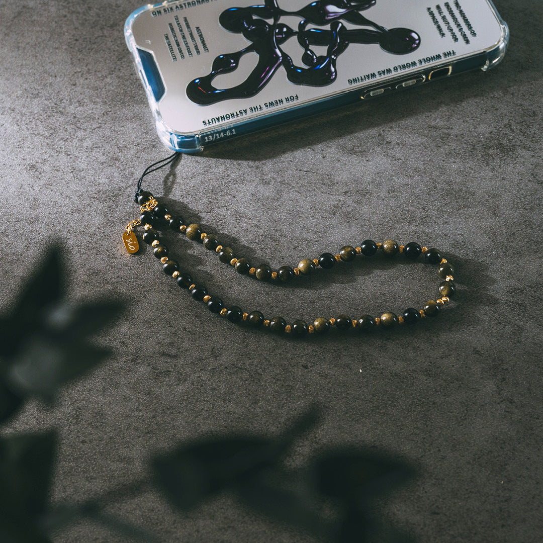 【純粹】原創水晶手機鍊(中性款)_五種水晶可選