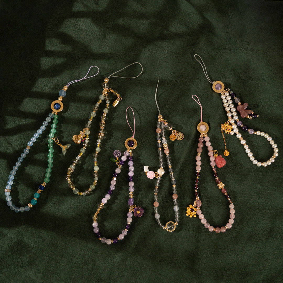 水晶手機鍊【洛神】 水晶手機鍊(多款可選)